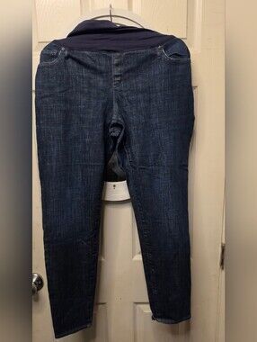 GAP Dark Blue Maternity Jeggings with Navy Waistband